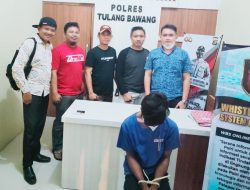 Cabuli Pelajar di Gubuk Bekas Warung, Pemuda 20 Tahun Ditangkap Polres Tulang Bawang