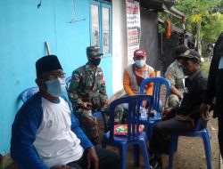 Kopda Priyanto Bersama Linmas Anjangsana ke Rumah Warga