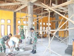 Renovasi Masjid Salah Program TMMD Ke-112 Kodim 0426 