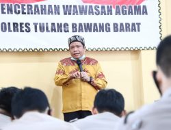 Personil Polres Tulang Bawang Barat Menerima Wawasan Kebangsaan dari Polda Lampung