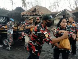 Laskar Merah Putih Berikan Bantuan Ke Korban Bencana Alam Gunung Semeru