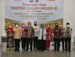 Bupati Dr Hj Winarti SE MH Hadiri Kunjungan Kerja Menteri Dalam RI Jend (Pol) Prof. Drs. H.Tito Karnavian, MA.Ph.D