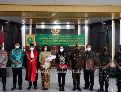 Bupati Tulang Bawang Dr Hj Winarti, SE.,MH. Hadiri Pelantikan Ketua Pengadilan Negeri Menggala 