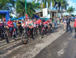 Meriahkan HUT Ke-7 Tuba Bike Sport, Dandim 0426 Gowes Bersama