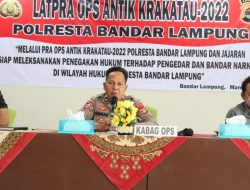 Polresta Bandar Lampung Gelar Lat Pra Ops Antik Krakatau 2022