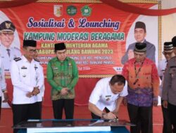 PJ Bupati Tulang Bawang Hadiri Sosialisasi & Launching Kampung Moderasi Beragama